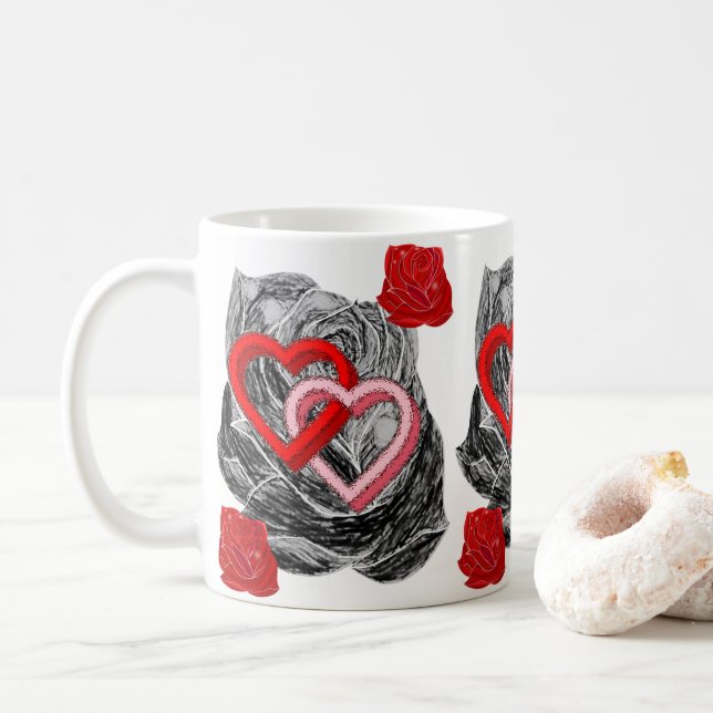 Tazas del Día de San Valentín Tazas (Con donut)