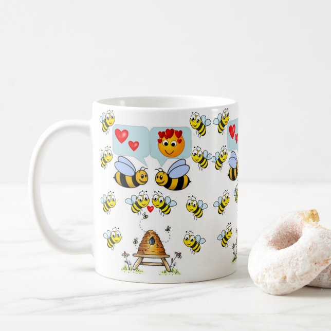 Tazas del Día de San Valentín Tazas (Con donut)
