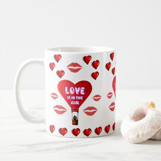 Tazas del Día de San Valentín Tazas (Con donut)