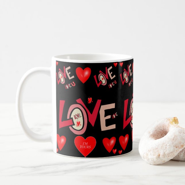 Tazas del Día de San Valentín Tazas (Con donut)
