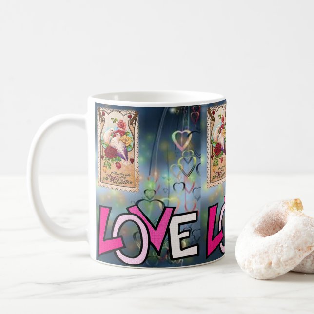 Tazas del Día de San Valentín Tazas (Con donut)