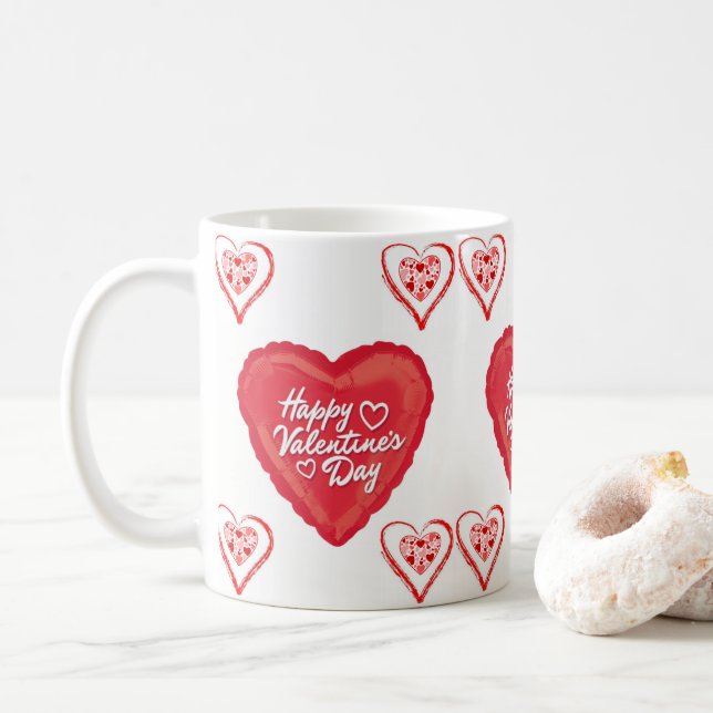 Tazas del Día de San Valentín Tazas (Con donut)