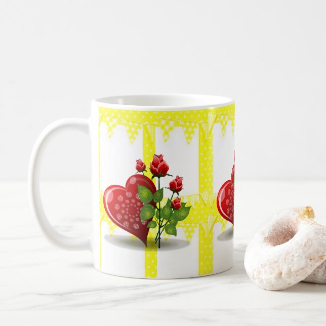 Tazas del Día de San Valentín Tazas (Con donut)