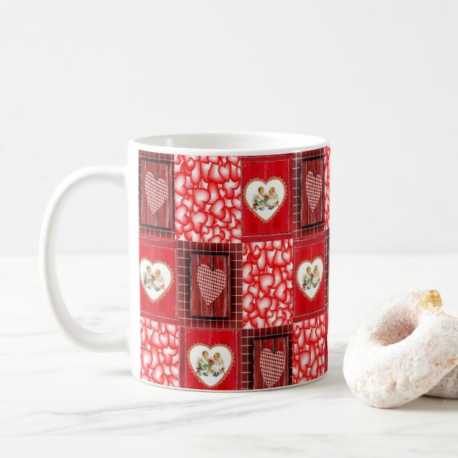 Tazas del Día de San Valentín Tazas (Con donut)
