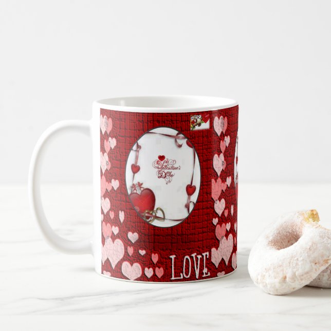 Tazas del Día de San Valentín Tazas (Con donut)