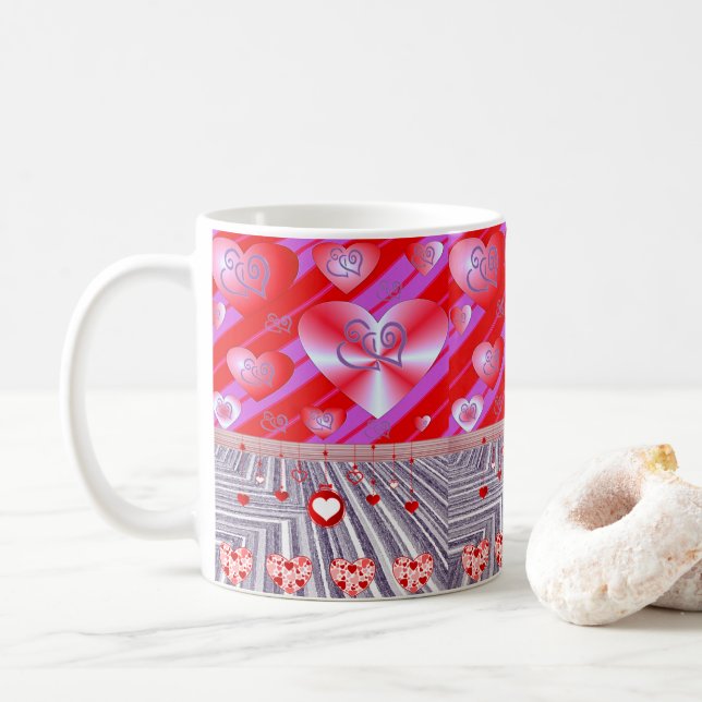 Tazas del Día de San Valentín Tazas (Con donut)