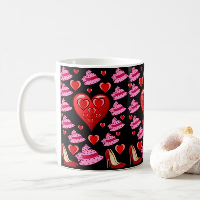Tazas del Día de San Valentín Tazas (Con donut)