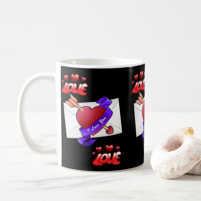 Tazas del Día de San Valentín Tazas (Con donut)