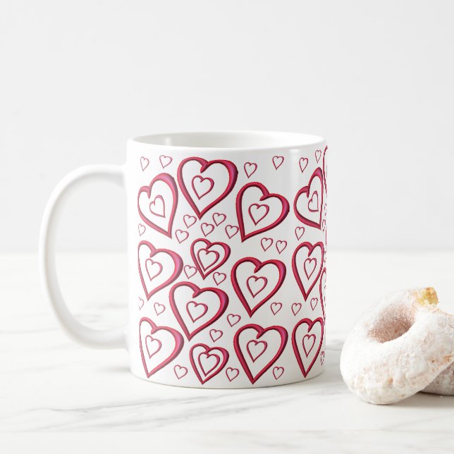 Tazas del Día de San Valentín Tazas (Con donut)