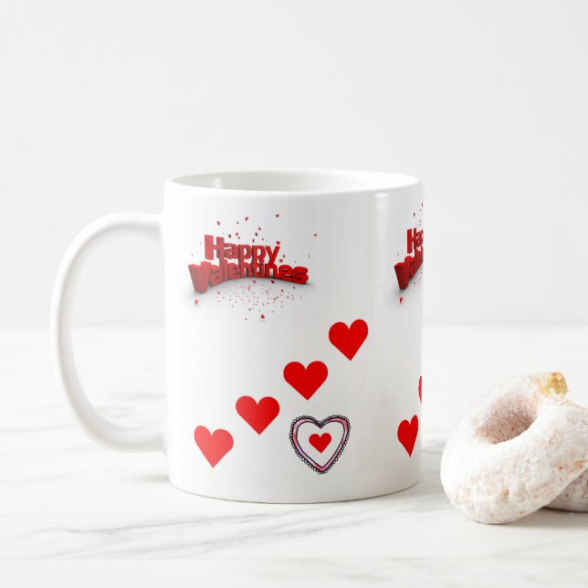 Tazas del Día de San Valentín Tazas (Con donut)
