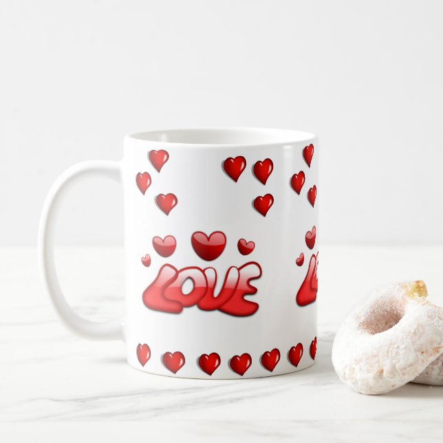 Tazas del Día de San Valentín Tazas (Con donut)