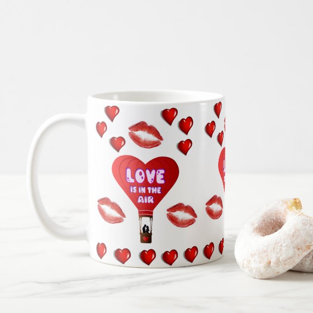 Tazas del Día de San Valentín Tazas (Con donut)