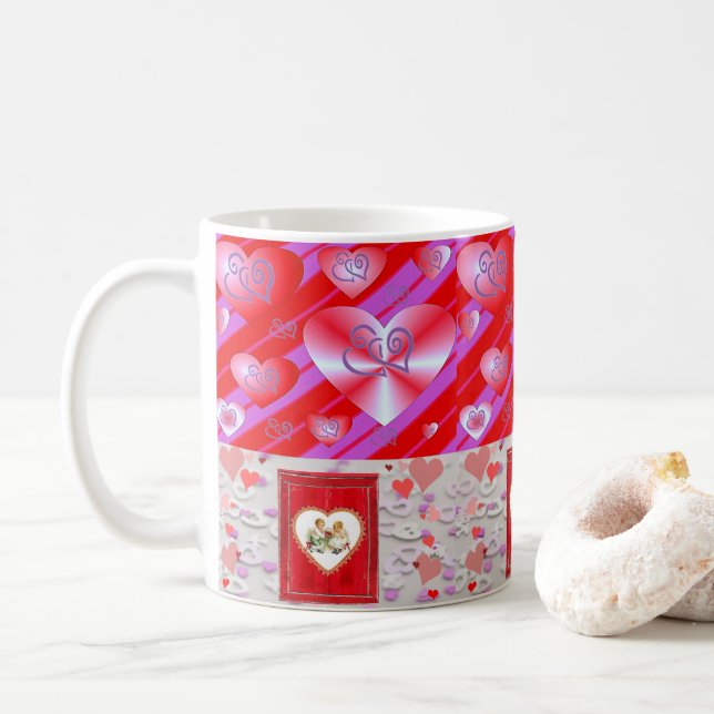 Tazas del Día de San Valentín Tazas (Con donut)