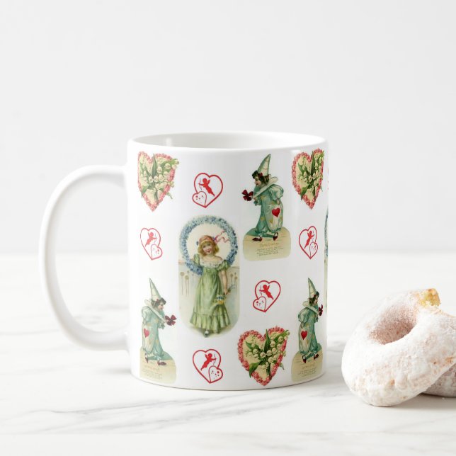 Tazas del Día de San Valentín Tazas (Con donut)