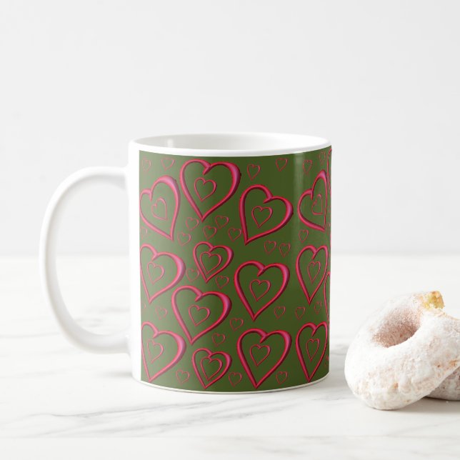 Tazas del Día de San Valentín Tazas (Con donut)