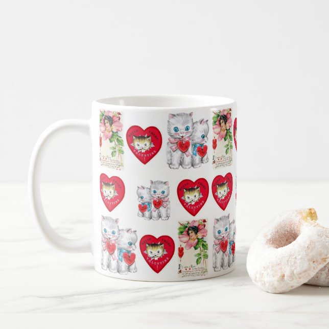 Tazas del Día de San Valentín Tazas (Con donut)