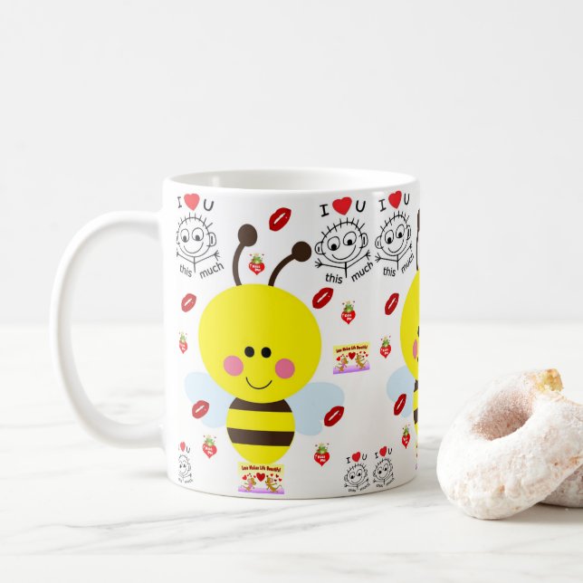 Tazas del Día de San Valentín Tazas (Con donut)
