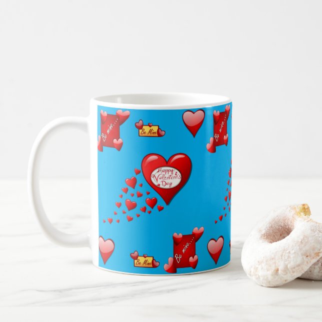Tazas del Día de San Valentín Tazas (Con donut)