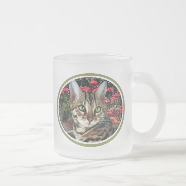 Tazas del gatito de Bengala (Derecha)