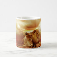Tazas del león y de la leona