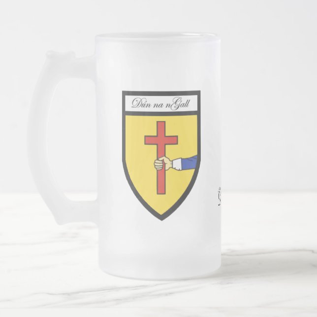 Tazas del mapa y del escudo de Donegal del condado (Izquierda)