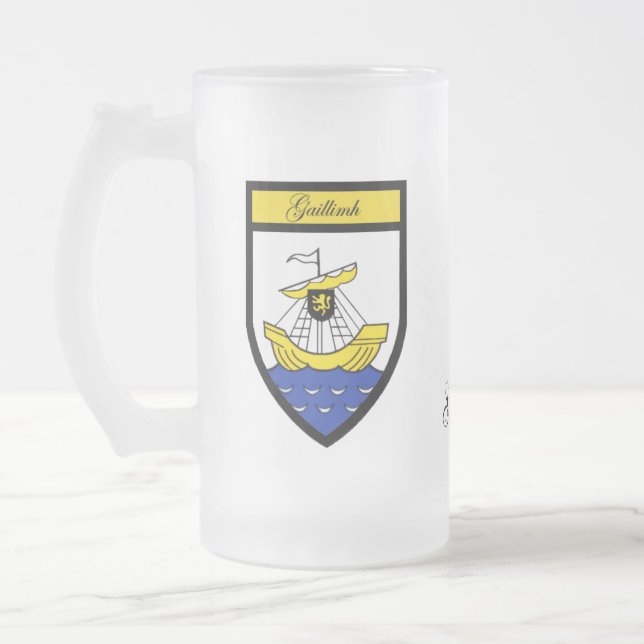 Tazas del mapa y del escudo de Galway del condado (Izquierda)