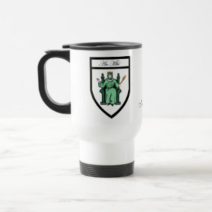 Tazas del mapa y del escudo de Meath del condado