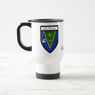 Tazas del mapa y del escudo de Roscommon del