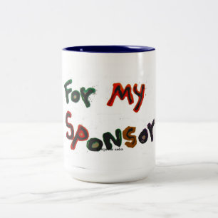 tazas del patrocinador de la recuperación