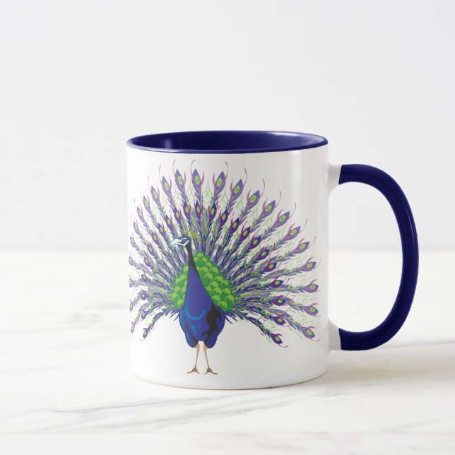 Tazas del pavo real (Derecha)
