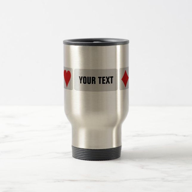 Tazas del personalizado del jugador de tarjeta (Centro)