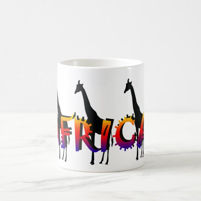 Tazas del safari de la fauna del diseño de África (Centro)