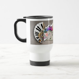 TAZAS del VIAJE de la máscara de la música