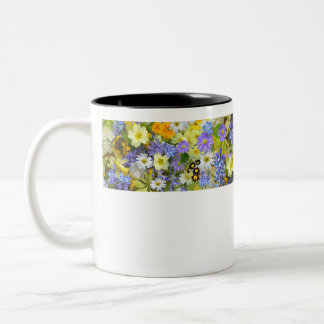 tazas diseñadas con flores