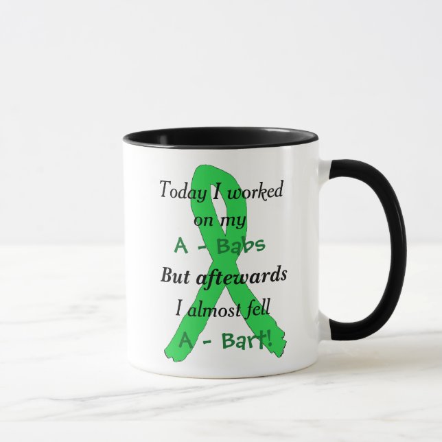 Tazas Divertidas con Cintas de Concientización sob (Derecha)