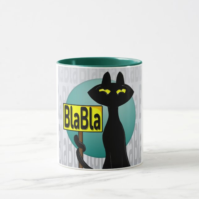 Tazas divertidas de Bad Boogie - Letrero BlaBla (Centro)