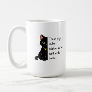 tazas divertidas de gato negro