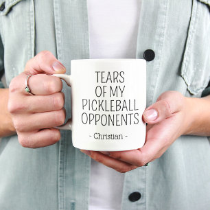 Tazas divertidas de mis oponentes de pickleball