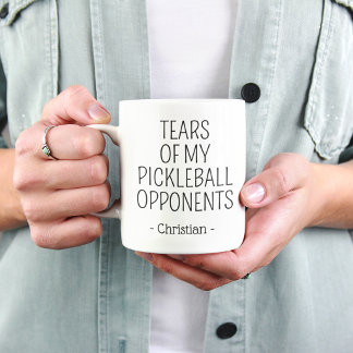 Tazas divertidas de mis oponentes de pickleball