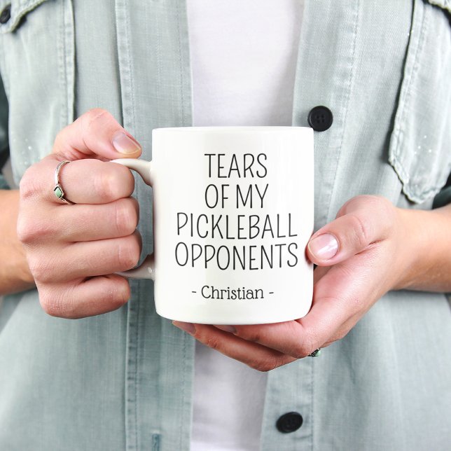 Tazas divertidas de mis oponentes de pickleball (Subido por el creador)