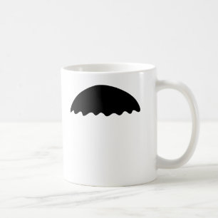 Tazas divertidas del bigote del negro del estilo