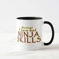Tazas divertidas del chiste de Ninja