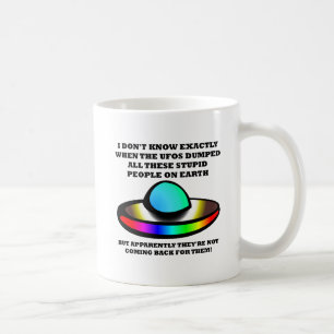Tazas divertidas para gente estúpida ovnis