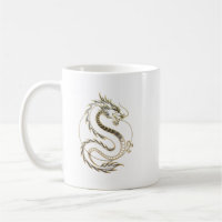 Tazas Dragón de Oro de Asia