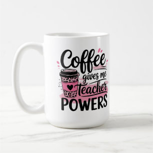 tazas - el café me da poder de maestro