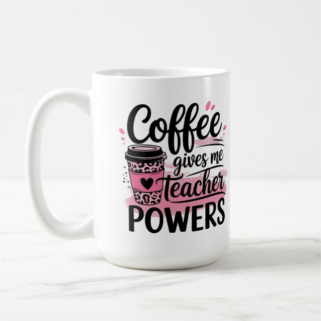 tazas - el café me da poder de maestro (Izquierda)