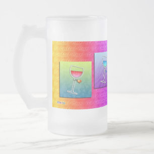 Tazas Escarchadas - Vino Pop Art