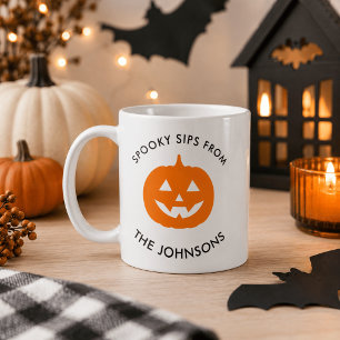 Tazas espeluznantes de Halloween minimalistas – Pe