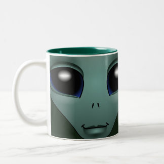 Tazas extraterrestres grises de la taza extranjera