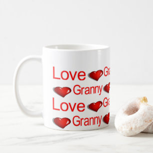 Tazas Feliz Día de San Valentín Amor Abuela Corazo